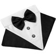thumbnail image 2 of Corbata formal de esmoquin para perros (m-negro), corbata de boda para perros, collar ajustable para perros con pajarita, corbata para perros de tamaño pequeño a mediano, 2 of 5