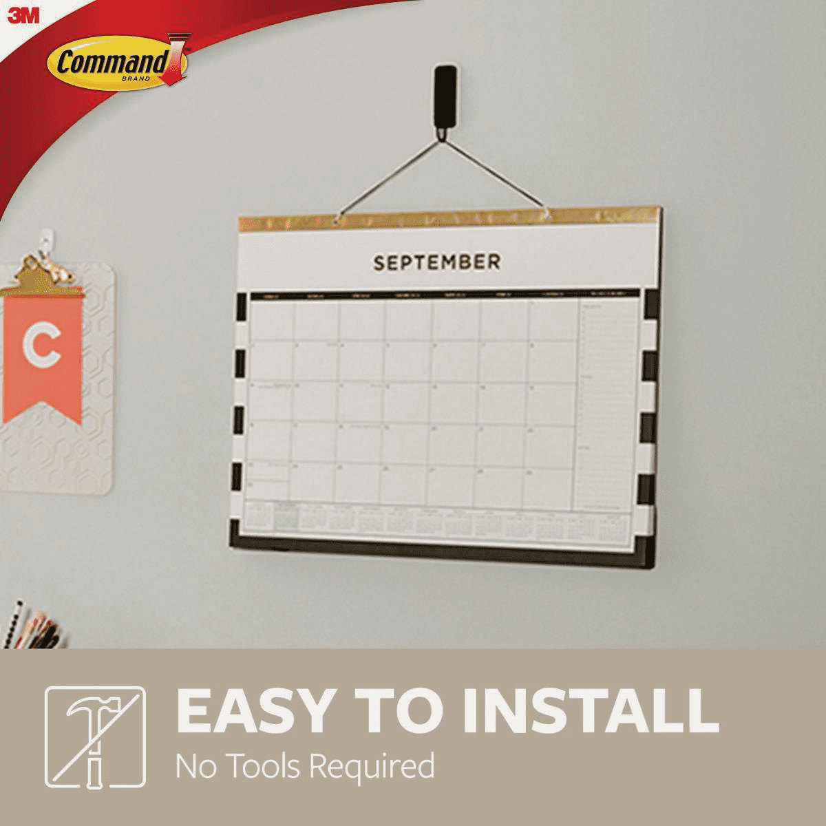 Command Decorative Adhesive Hook - Pack of 4 — Residential Use, Standard Application