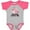 Baseball Heather and Hot Pink, variant on Inktastic My Mimi Loves Me Llama Girls Baby Bodysuit