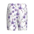 thumbnail image 2 of Haiem Orchids Flowers Men's Pajama Short with Soft Woven Cotton Elastic Waistband Sleep Short-4X-Large, 2 of 9