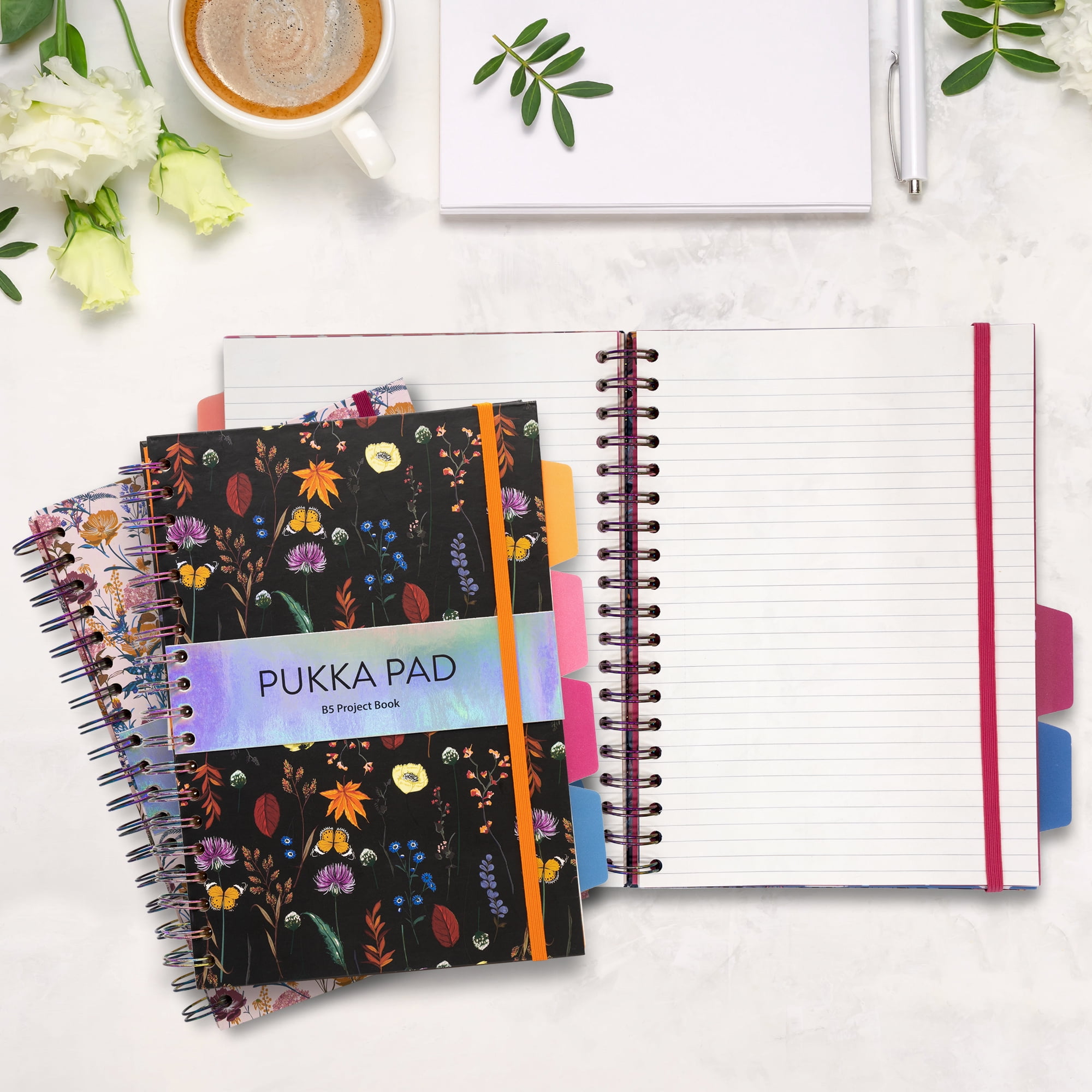 Pukka Pads B5 Bloom Project Book - Assorted - Pack 3
