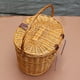 thumbnail image 2 of Ciclismo Cesta De Mimbre Rústica Bolsa De Compras Con Tapa Asa De Transporte Vogacara OD011875-00, 2 of 6