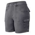 thumbnail image 4 of Shorts for Women Solid Color Pocket High Waist Retro Outdoor Casual Shorts, 4 of 6