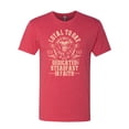 thumbnail image 2 of Wild Bobby, Loyal To One Dedicated Steadfast In Faith | Religious Bible Verse John 14:6 Inspirational/Christian Men Premium Tri Blend Tee, Vintage Red, X-Large, 2 of 6