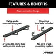 thumbnail image 2 of ARIES 4445046 6 x 91-Inch Oval Black Aluminum Nerf Bars, Select Dodge, Ram 2500, 3500, 2 of 5