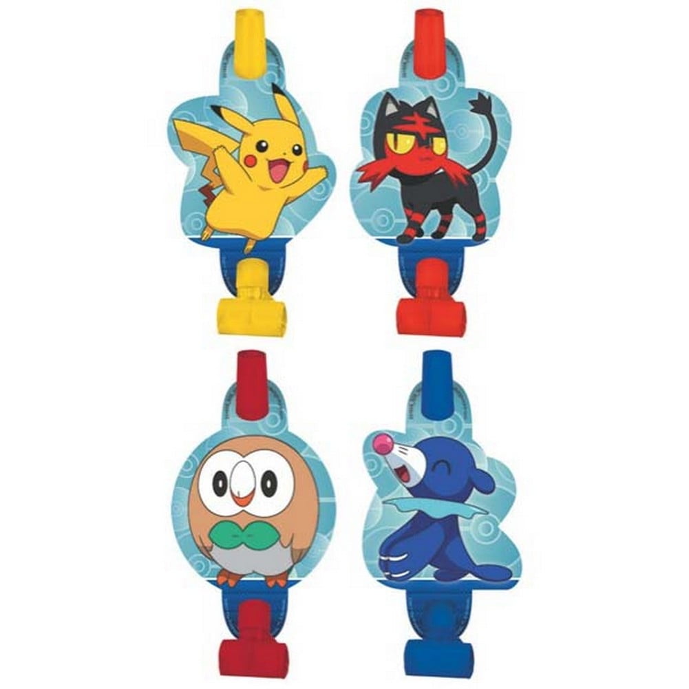 Pokemon Birthday Party Favor Blowouts, 8ct