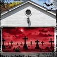 thumbnail image 4 of JJKBVCLO Garage : Bannière à Thème Halloween avec Graphiques Hantants Parfait pour les Amateurs de Voitures et de Garage, Tissu Durable Facile à Installer, 4 of 4