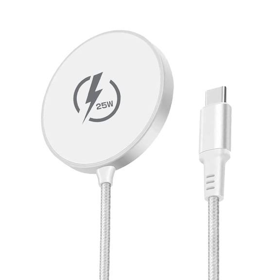 25W Wireless Charger,Magnetic Fast Charging Pad for iPhone 17/16/15/14/13/12 Series & AirPods, Strong Magnet,Thin & Portable Wireless Charger for Travel Home Office