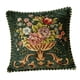 thumbnail image 4 of Funda de almohada decorativa Macarena Cuadrada Floral 48 x 48 cm Verde, 4 of 8