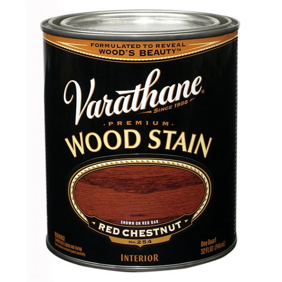 2-Pack of 1 qt Rust-Oleum 211725H Red Chestnut Varathane Oil-Based Interior Wood Stain