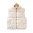 thumbnail image 2 of CSCHome Kids Toddler Boys Girls Winter Vest Outwear,Baby Winte Warm Puffer Sleeveless Jacket Standing Collar Zip Up Lightweight Cartoon Cute Autumn Winter Waistcoat Coats,Sizes 2-9Y, 2 of 6