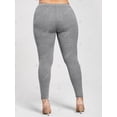 thumbnail image 3 of Leggings de jersey con aplicación de talla grande Rosegal Cubrirlos, 3 of 5