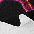 thumbnail image 5 of Feelyou Neon Baseball Player Quilt King for Boys, Fire Ball Sport King Coverlet Set, 3 Pieces, 5 of 7
