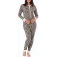 thumbnail image 5 of Fruit of the Loom womens Micro Waffle Premium Thermal Union Suit - Animal Print, 5 of 5
