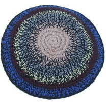 Holy Land Market Colorful, 17cm DMC 100% Knitted Cotton Kippah Torah Yarmulke Skullcap Jewish