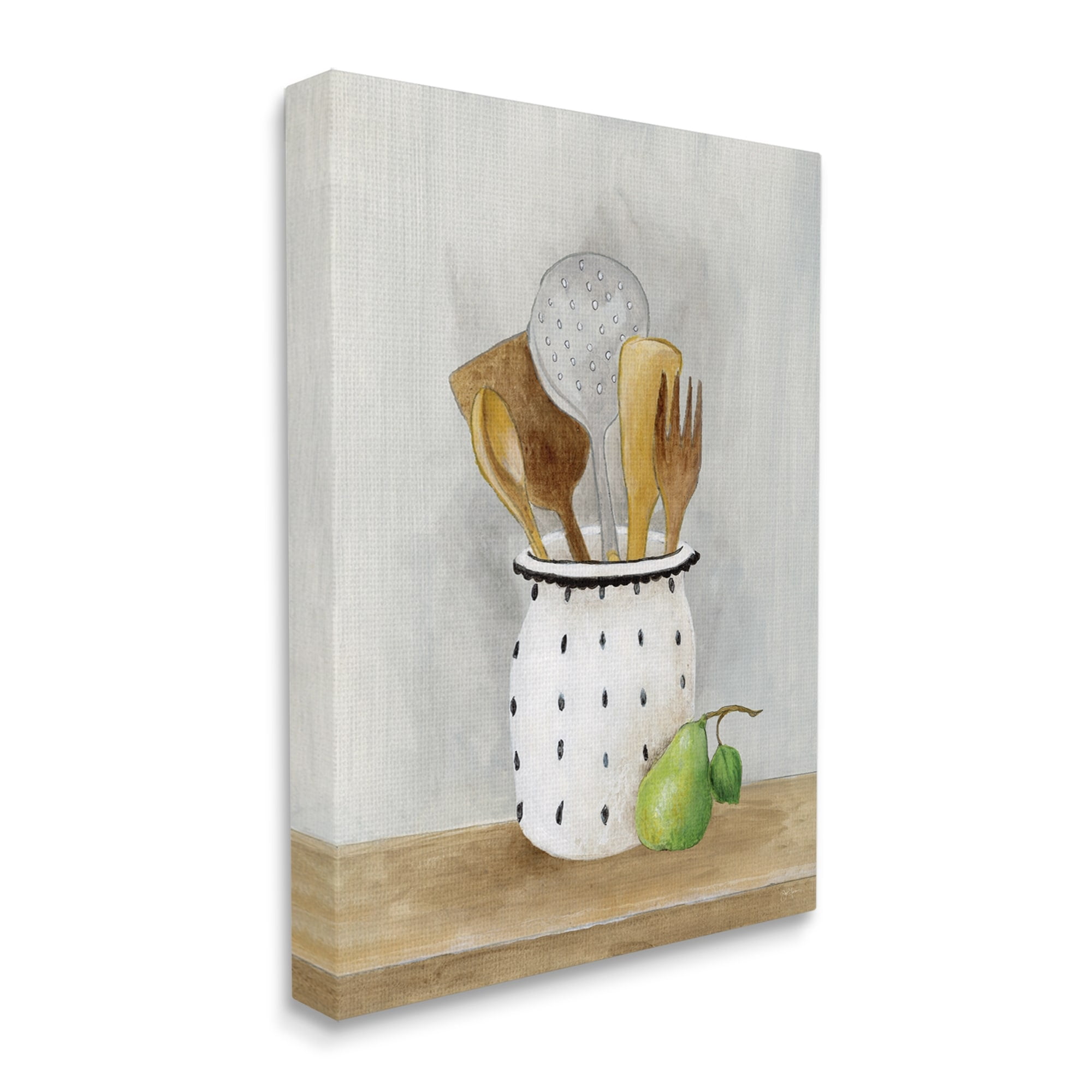 Stupell Industries Kitchen Utensils Still Life Food & Beverage Painting Gallery Wrapped Canvas Print Wall Art