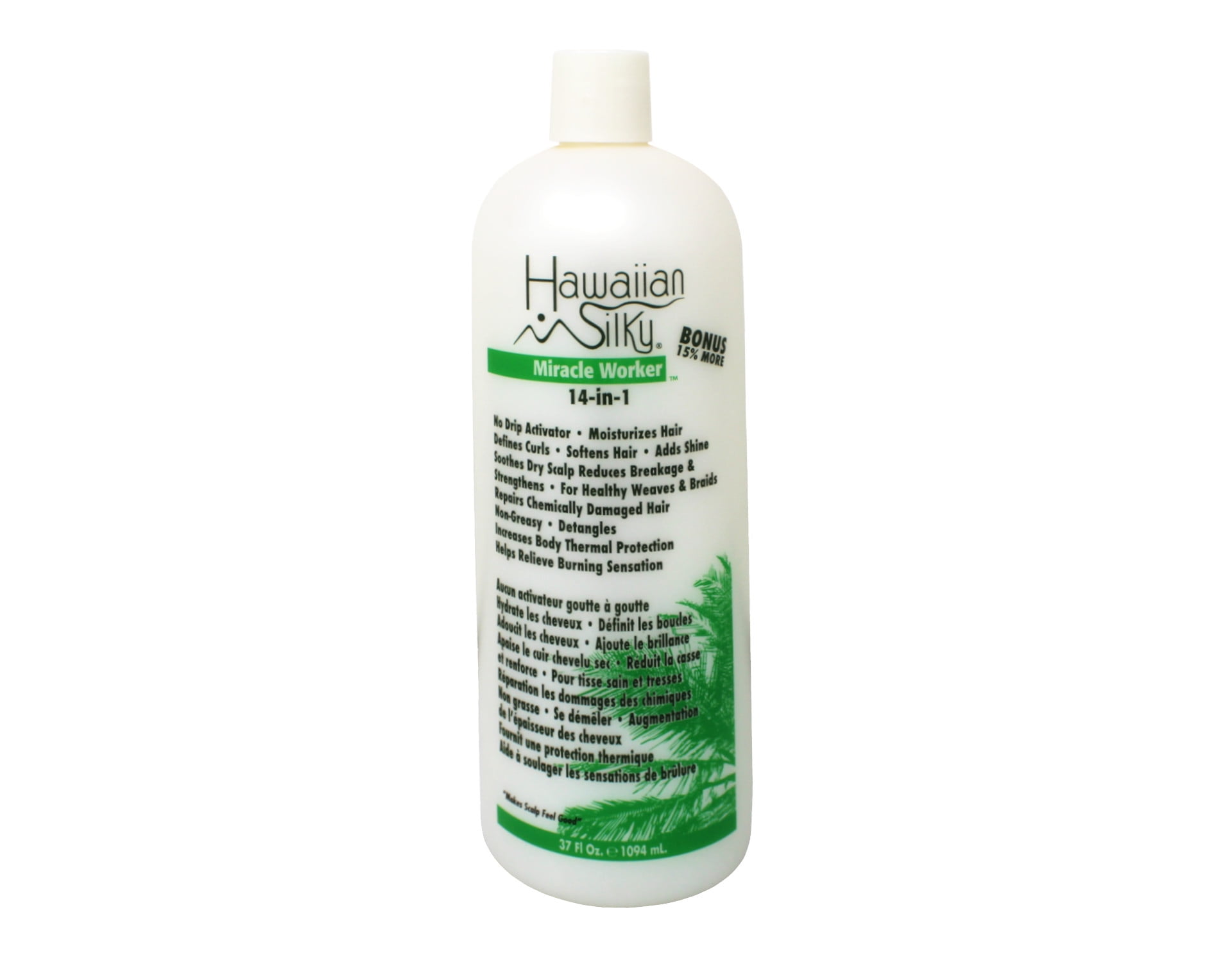 6 Pack - Hawaiian Silky 14-in-1 Miracle Worker 32 Ounce, No Drip Activator & Moisturizer, Leave In Conditioner