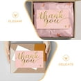thumbnail image 3 of LITINKIMI Pink Rectangular Thank You Cards 50Set For Small Business Appreciation With Coated Paper Material, 3 of 8