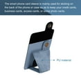 thumbnail image 3 of Adhesive Phone Card Holder with Stand Smart Phones or Cases PU Phone Wallet Two Way Adjustable Blue, 3 of 6