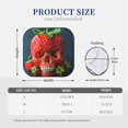 thumbnail image 3 of Windshield Sun Shade, Strawberry Skull Realistic Art Foldable Car Sun Shade Windshield for Front, 2 Pieces, 3 of 7
