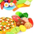 thumbnail image 3 of Hot Sale Role Play Educational Gift Baby Toy Pretend Play Food Set Fruits Vegetable Kitchen Playset for Kid's Gift Assembly Game, 3 of 6