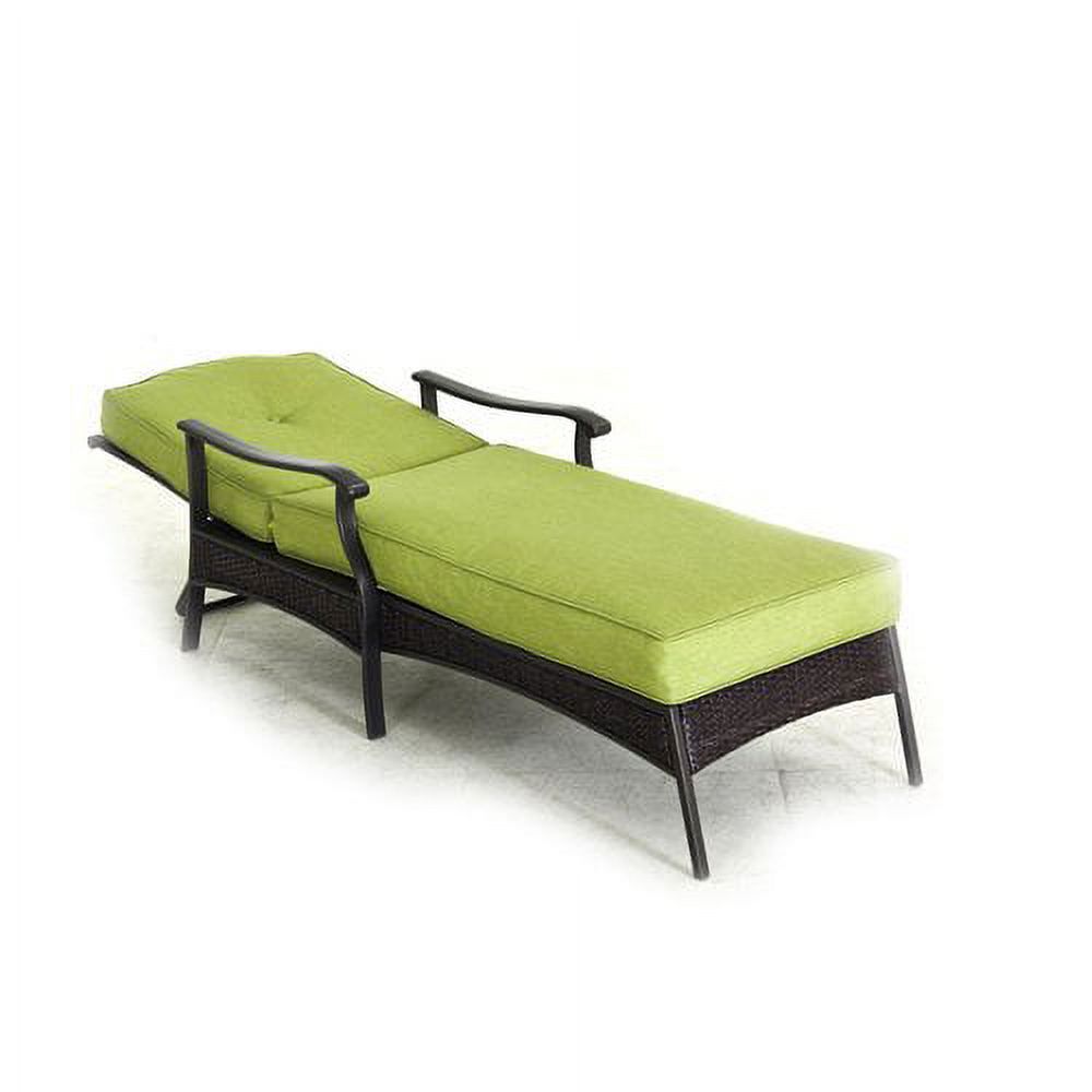 Better Homes & Gardens Providence Cushioned Wicker Outdoor Chaise Lounge - Green - image 4 of 13