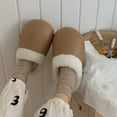 thumbnail image 2 of Fesfesfes Women Slip On Shoes Winter Indoor Soft Soles Cotton Slippers Gooses Eggs Shoes Bedroom Warm Cotton Shoes Plush Slippers Ladies Cotton Slippers 7.5-8.5(40-41), 2 of 9
