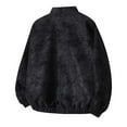 thumbnail image 4 of Ceisia Men's Casual Flip Collar Zipper Jacket with Pockets Oversized Contrast Hood Gift Outerwear, 4 of 6