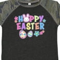 thumbnail image 4 of Inktastic Happy Easter with Bunny Face and Easter Eggs Girls Toddler T-Shirt, 4 of 5