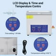 thumbnail image 7 of Commercial Ultrasonic Cleaner, 6.5L Professional Ultrasonic Cleaner, 40kHz with Digital Timer & Heater, 180w Excellent Cleaning Machine for Watch Eyeglasses Rings, 7 of 7