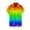 Multicolor#hawaiian shirt for men, variant on UVEASISHA Mens Hawaiian Shirt Novelty,Men's Colorful Shirts Gay Pride Rainbow Short Sleeve Summer Button Down Beach Shirt Gift 2025 Clearance Sale,Multicolor L