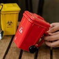 thumbnail image 4 of Ceramic Trash Can Coffee Mug with Lid, Funny Garbage Bin Novelty Mug, Waste Classification Desk Cup for Home, Office and Gifts, 4 of 7
