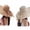 Khaki & Beige, variant on Women's Wide Brim Sun Hat, Foldable Straw Beach Bucket Hat with UPF 50+ UV Protection, Packable Cooling Summer Hat for Travel, Elegant Design. Khaki