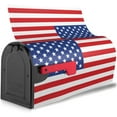 thumbnail image 2 of American Flag Patriotic Mailbox Covers Magnetic Post Box Cover Wraps Standard Size 21x18 in Inches for Garden Yard Decor, 2 of 7