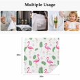 thumbnail image 4 of Pink Flamingos Cloth Napkins, Summer Green Tropical Palm Leaves Washable and Reusable Dinner Napkins Set of 6, Table Napkin for Kitchen Party Birthday Wedding Hotel Housewarming 20"x20", 4 of 8