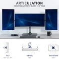 thumbnail image 5 of VIVO Telescoping Triple Computer Monitor Desk Mount, Heavy Duty Stand, 5 of 8