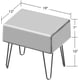 thumbnail image 5 of HOME SOFT THINGS OTOMAN/TABURETE SUPER SUAVE DE PIEL SINTÉTICA. OTOMAN TAPIZADO PARA REPOSAPIÉS CON PATAS DE METAL NEGRO Y ASIENTO ACOLCHADO. 48X33X43CM, ARCADIA, 5 of 5