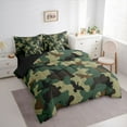 thumbnail image 3 of Castle Fairy Teens Adults Mallard Duck Bedding Comforter Set 7-Piece,Camouflage Camo King Bedding Sets,Abstract Geometric Ultra Soft Bed Sheets,Super Cozy Room Decor,Reversible, 3 of 8