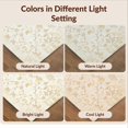 thumbnail image 7 of Design&I 3'x5' Ultra Soft Throw Mat, Beige Yellow Vintage Scroll Distressed Motif Traditional Farmhouse None Fluffy Washable Easy Care Indoor rug for Bedside Hallway, 7 of 7