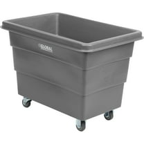 8 Bushel Plastic Bulk Box Truck, Direct Mount Base, Gray, 33-3/10"L x 24-3/5"W x 27-2/5"H