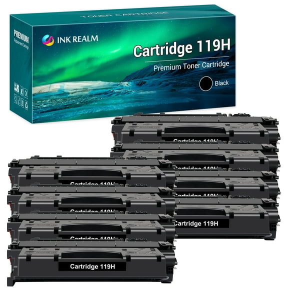 Ink realm Compatible Toner Cartridge for Canon 119II ImageClass MF5960DN MF5950DW MF414DW MF6160DW D1100 D1520 LBP6300DN LBP6650DN LBP253DW Printer Ink (Black,8-Pack)