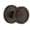Timeless Bronze, variant on Grandeur 812807 Georgetown Solid Brass Rose Passage Knob Set - Bronze