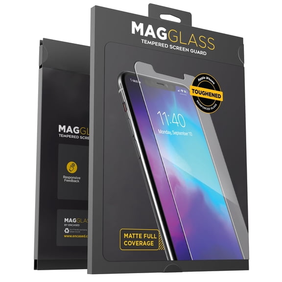 Magglass Apple iPhone 11 Pro Max Matte Screen Protector (Fingerprint Resistant) Bubble-Free Anti Glare Tempered Glass Display Guard (Case Compatible)