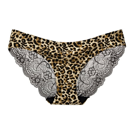 

Youmylove Ladies Underwear Lace Hollow Out Seamless Low Waist Briefs Lingerie