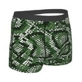 thumbnail image 3 of Disketp Green Snakeskin Men'S Boxer Briefs,Soft And Breathable Cotton Underwear With Comfortflex Waistband, 3 of 9