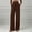 Coffee, variant on Women's Pants with Pockets Wide Leg Drawstring Elastic Waist Wide Leg Pants Casual Corduroy Loose Trousers with Large Patch Pockets