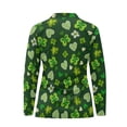 thumbnail image 3 of Uorisanigo Four-Leaf Heart Women's Golf Top Size L Soft Quarter Zip Hiking Running Workout Tops Fashion Quick Dry Workout Tops Outing Wear for Women, 3 of 7