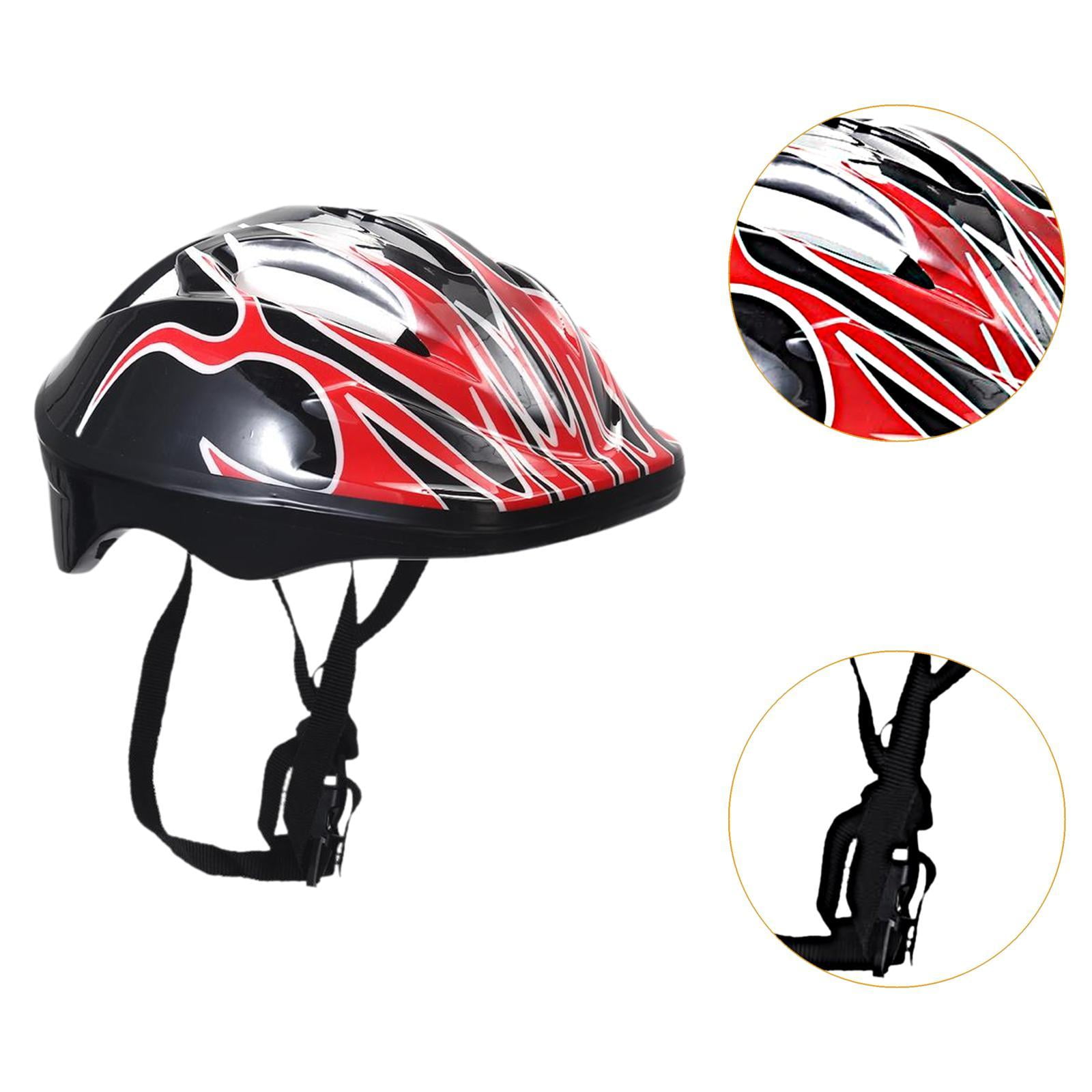 yotijay Kids Helmet, Roller Skating Helmet Portable Impact Resistant, Skateboard Red