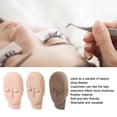 thumbnail image 4 of Cabeza De Maniquí De Pestañas, Tablero Facial De Práctica De Maquillaje De Goma Suave Para Principiantes, 4 of 7