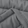thumbnail image 5 of BiZtdJrK Mens Down Quilted Winter Coat Solid Color Long Sleeve Puffer Jacket Casual Zip Up Padded Outerwear, Gray, M, 5 of 7